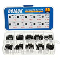 BOJACK BJ-VR10 Reguladores de voltaje de alta corriente positivos con 10 valores- 50 piezas